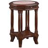 Design Toscano Balfour Colonnade Marble-Topped Hardwood Side Table DY1522